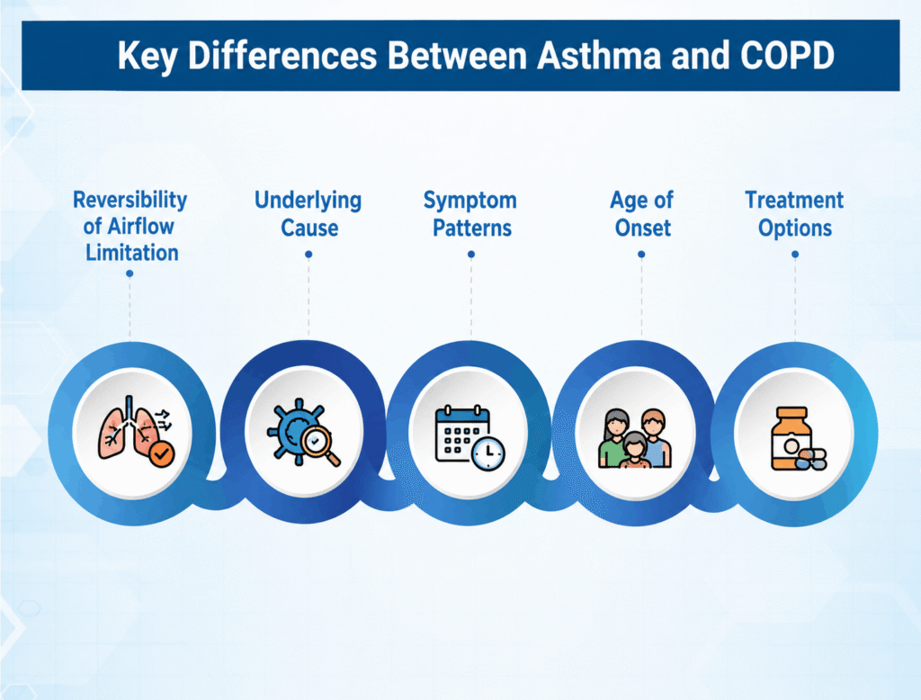 Key Differences Between Asthma and COPD