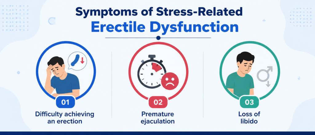 Symptoms of Stress-Related Erectile Dysfunction