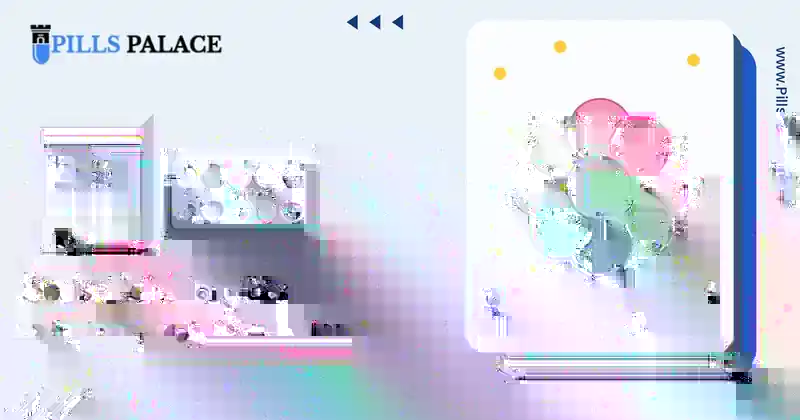 Seasonal allergies: flower with pollen illustration, Pills Palace blog banner